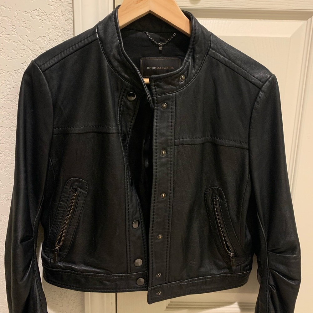 BCBG Leather Jacket